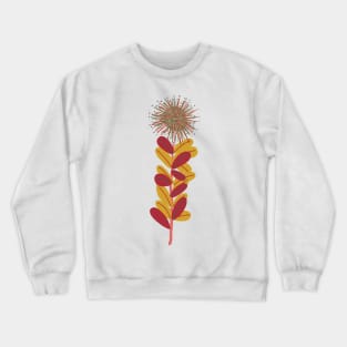 Bold modernistic spikey floral Crewneck Sweatshirt